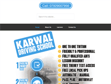 Tablet Screenshot of karwaldrivingschool.co.uk